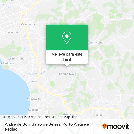 Andre de Boni Salão de Beleza mapa