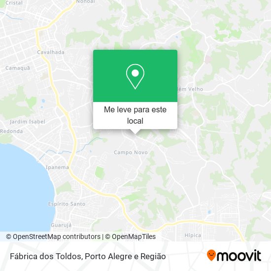 Fábrica dos Toldos mapa