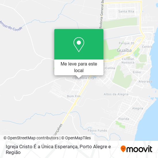 Igreja Cristo É a Única Esperança mapa
