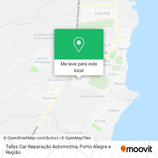 Tallys Car Reparação Automotiva mapa