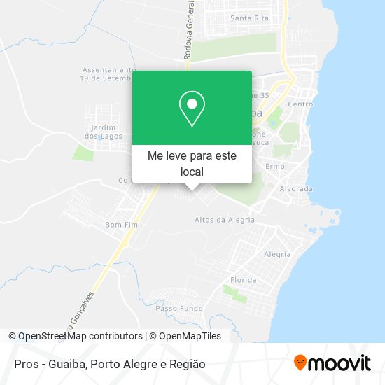 Pros - Guaiba mapa