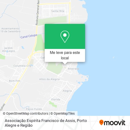Associação Espírita Francisco de Assis mapa