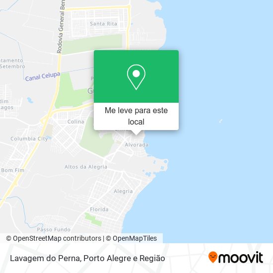 Lavagem do Perna mapa