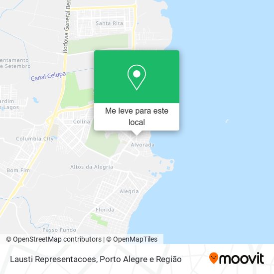 Lausti Representacoes mapa