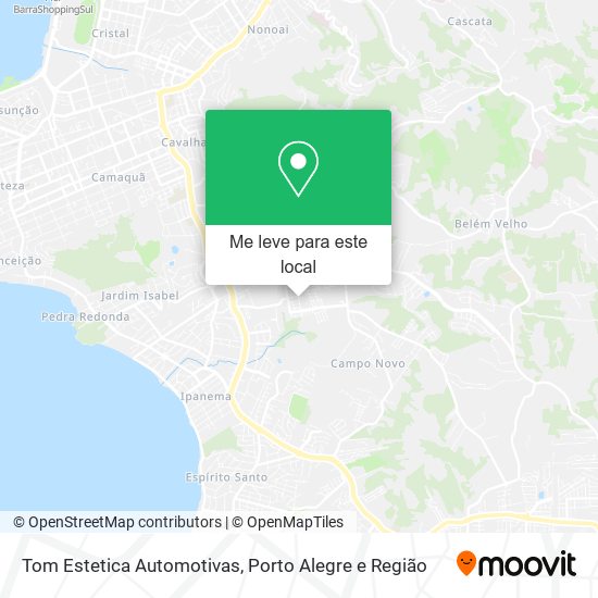 Tom Estetica Automotivas mapa