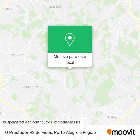O Prestador RS Servicos mapa