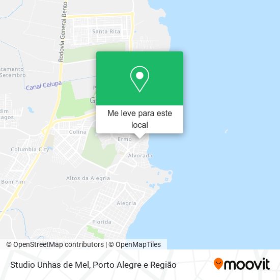 Studio Unhas de Mel mapa