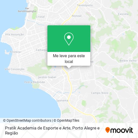 Pratik Academia de Esporte e Arte mapa