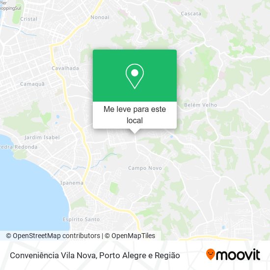 Conveniência Vila Nova mapa