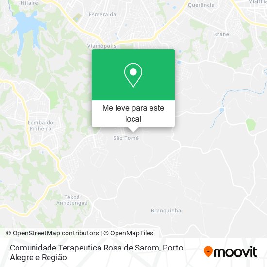 Comunidade Terapeutica Rosa de Sarom mapa