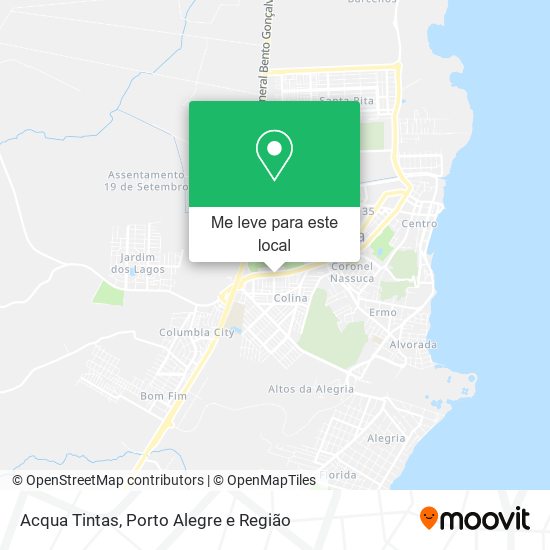 Acqua Tintas mapa