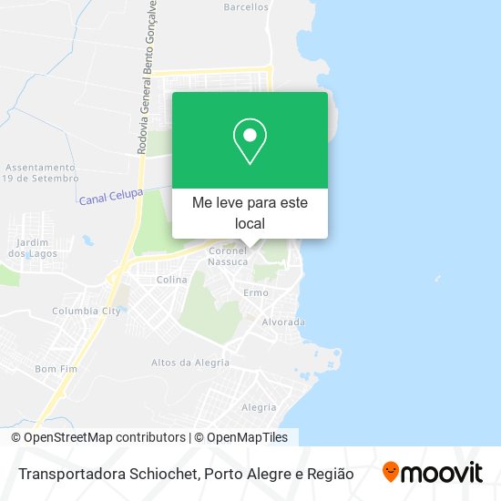 Transportadora Schiochet mapa