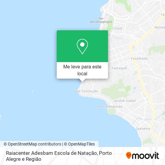 Raiacenter Adesbam Escola de Natação mapa