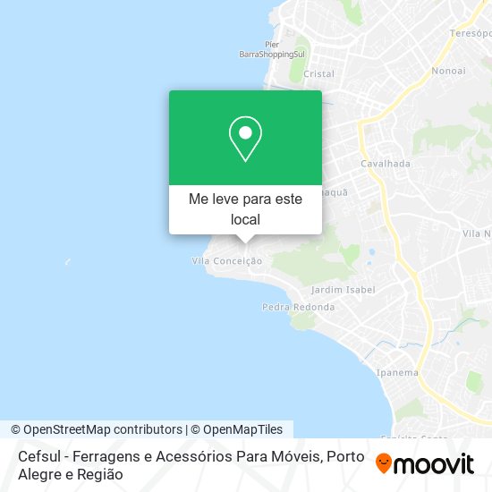 Cefsul - Ferragens e Acessórios Para Móveis mapa