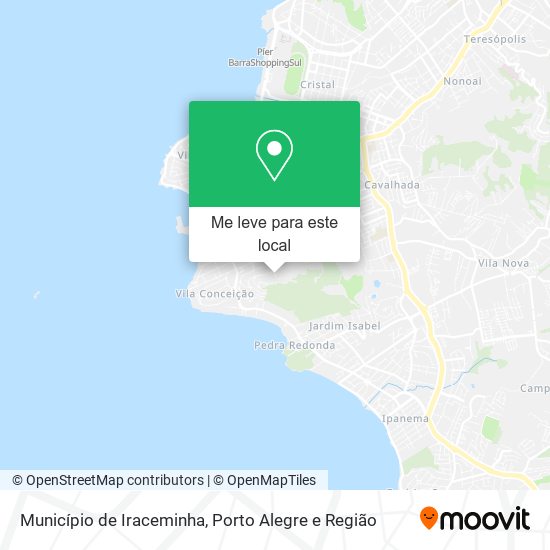 Município de Iraceminha mapa