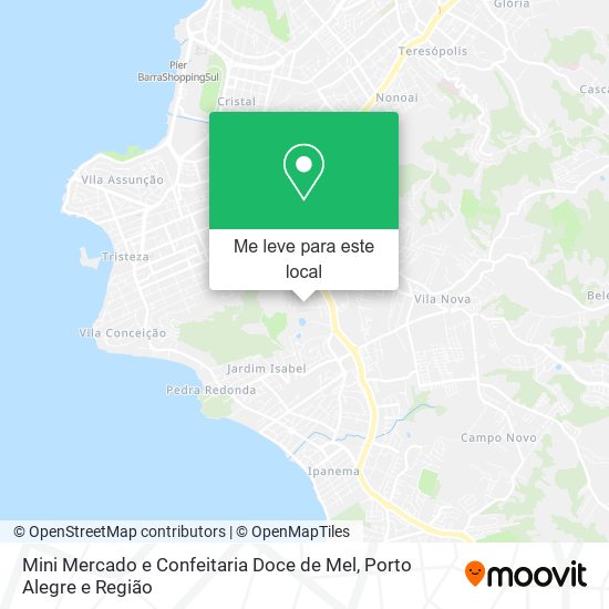 Mini Mercado e Confeitaria Doce de Mel mapa