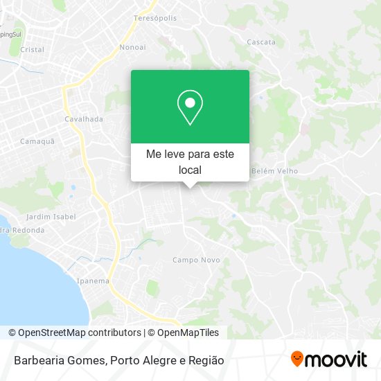 Barbearia Gomes mapa