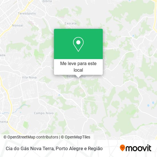 Cia do Gás Nova Terra mapa