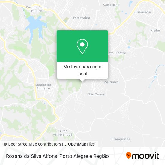 Rosana da Silva Alfons mapa