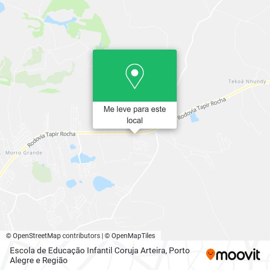 Escola de Educação Infantil Coruja Arteira mapa