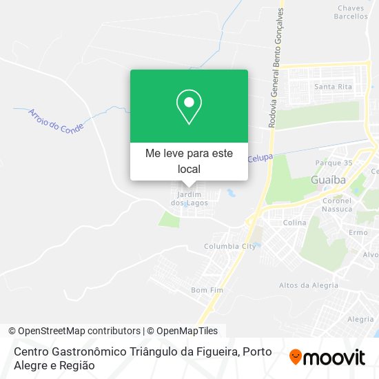 Centro Gastronômico Triângulo da Figueira mapa