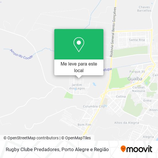 Rugby Clube Predadores mapa