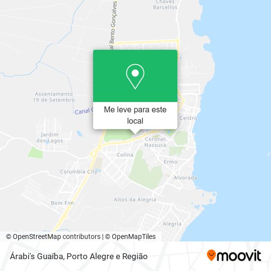 Árabi's Guaíba mapa