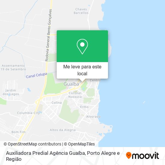 Auxiliadora Predial Agência Guaíba mapa