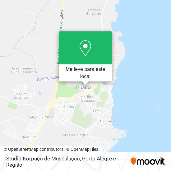 Studio Korpaço de Musculação mapa