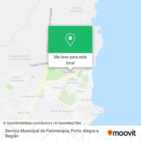 Serviço Municipal de Fisioterapia mapa