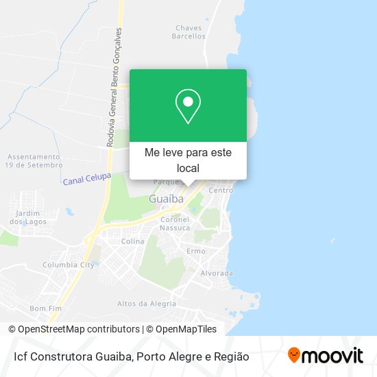 Icf Construtora Guaiba mapa