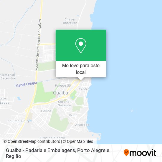 Guaíba - Padaria e Embalagens mapa