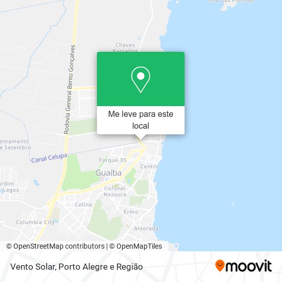Vento Solar mapa