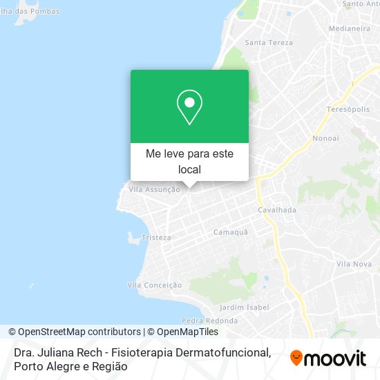 Dra. Juliana Rech - Fisioterapia Dermatofuncional mapa