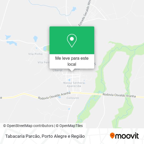Tabacaria Parcão mapa