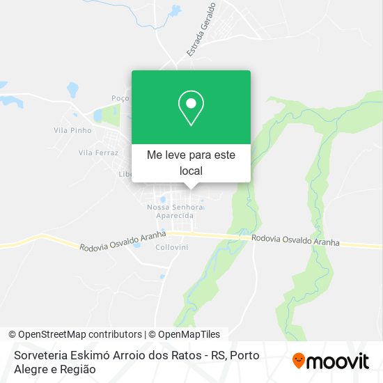 Sorveteria Eskimó Arroio dos Ratos - RS mapa