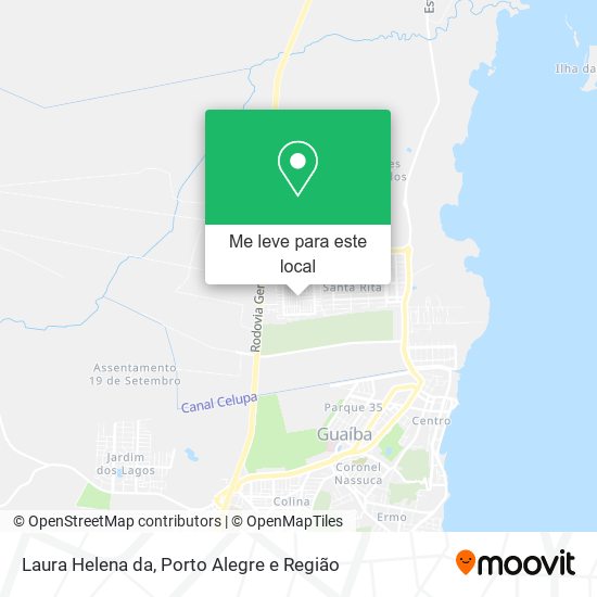 Laura Helena da mapa