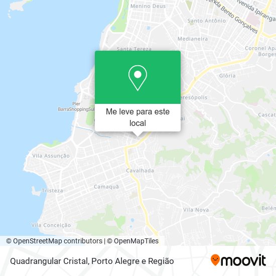 Quadrangular Cristal mapa