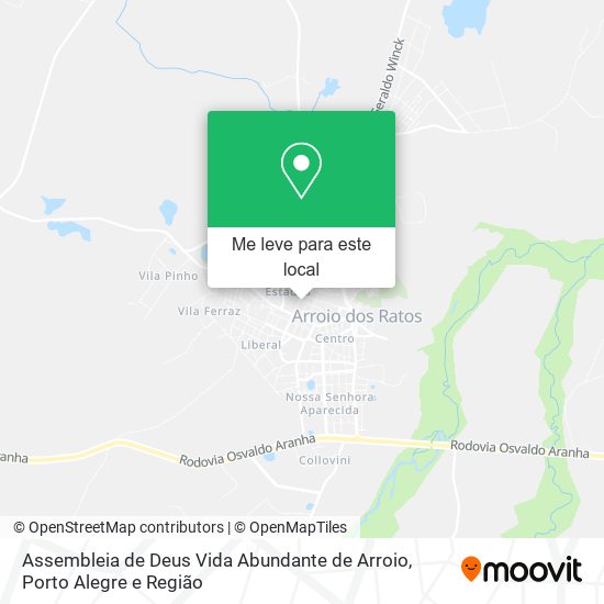 Assembleia de Deus Vida Abundante de Arroio mapa