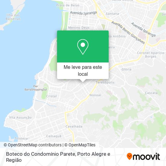 Boteco do Condomínio Parete mapa
