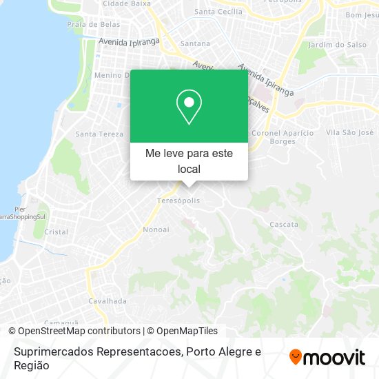 Suprimercados Representacoes mapa
