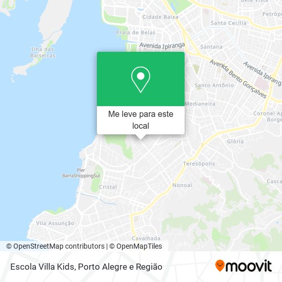 Escola Villa Kids mapa