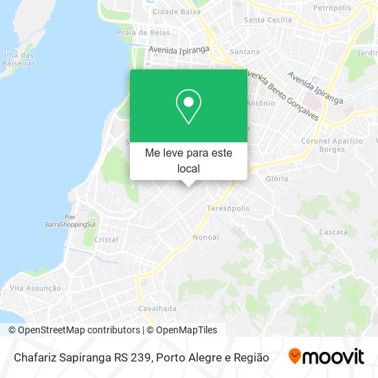 Chafariz Sapiranga RS 239 mapa