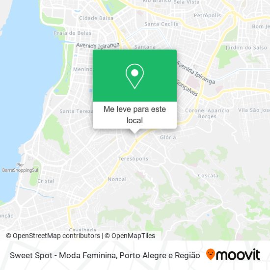 Sweet Spot - Moda Feminina mapa