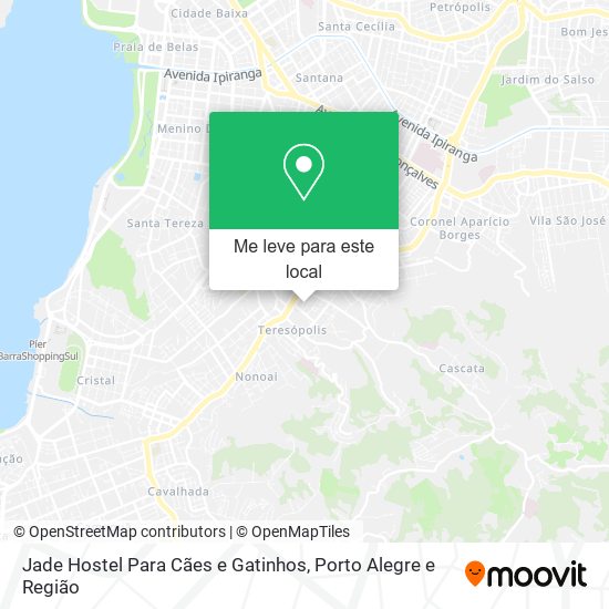 Jade Hostel Para Cães e Gatinhos mapa