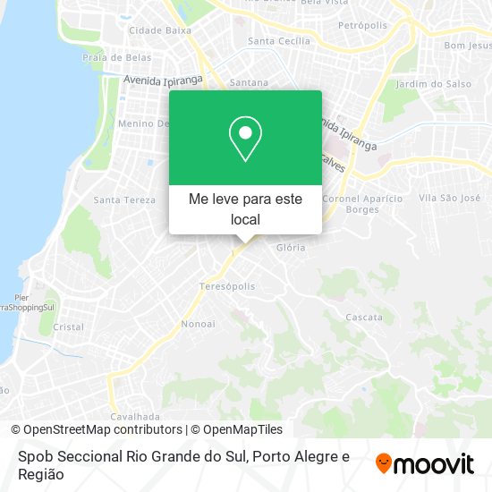 Spob Seccional Rio Grande do Sul mapa