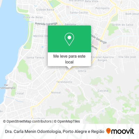 Dra. Carla Menin Odontologia mapa
