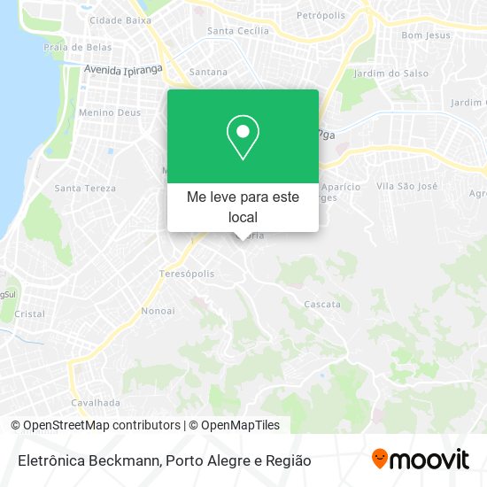 Eletrônica Beckmann mapa