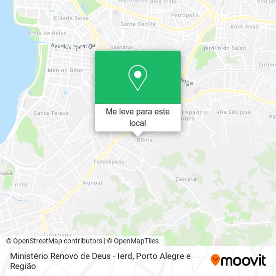 Ministério Renovo de Deus - Ierd mapa