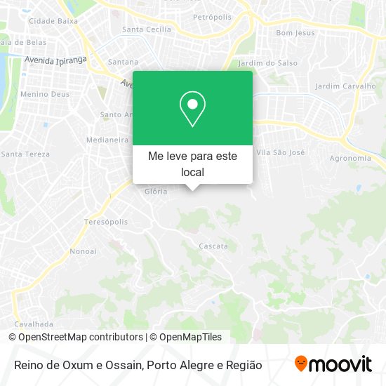 Reino de Oxum e Ossain mapa